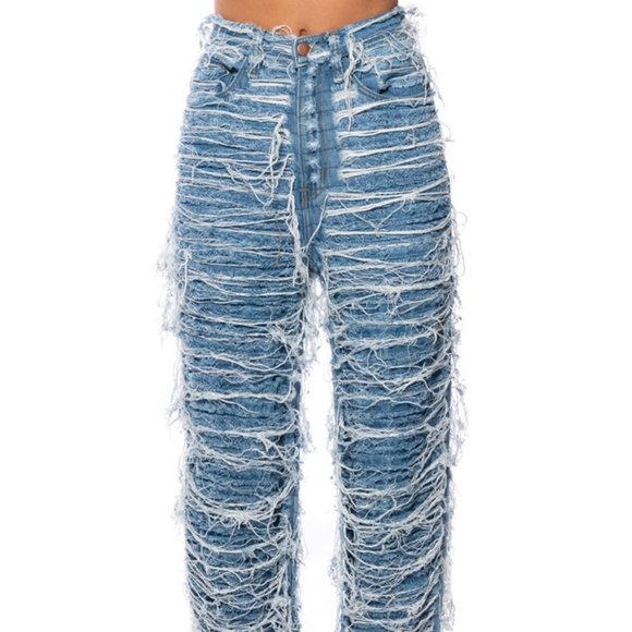 MIZ BOHO Super Distressed Jeans 11 - Picture 5 of 8